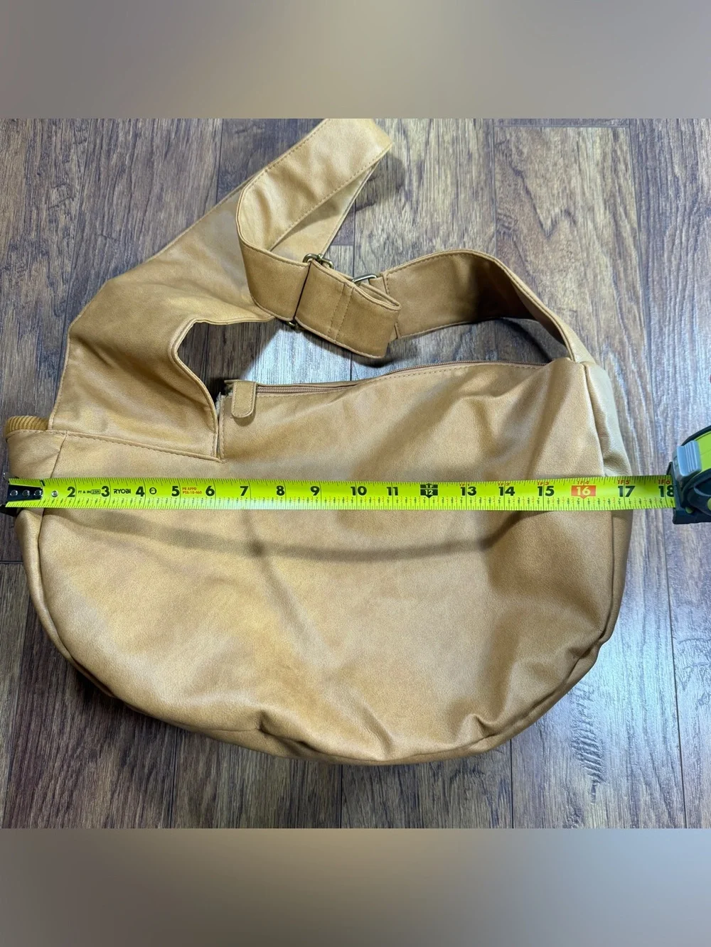 Noah & Paw Vegan Leather Dog Sling Carrier Beige Tan Faux Fur Adjustable Strap
